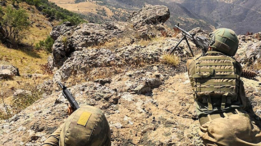 Milli Savunma Bakanlığı'nın sosyal medya hesabından operasyona ilişkin paylaşılan görsel.