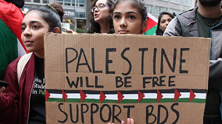 Avusturyada Filistin yanlısı BDS hareketinden protesto