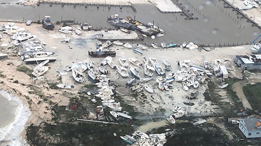 Dorian Kasırgası, Bahamalar'da etkili oldu.