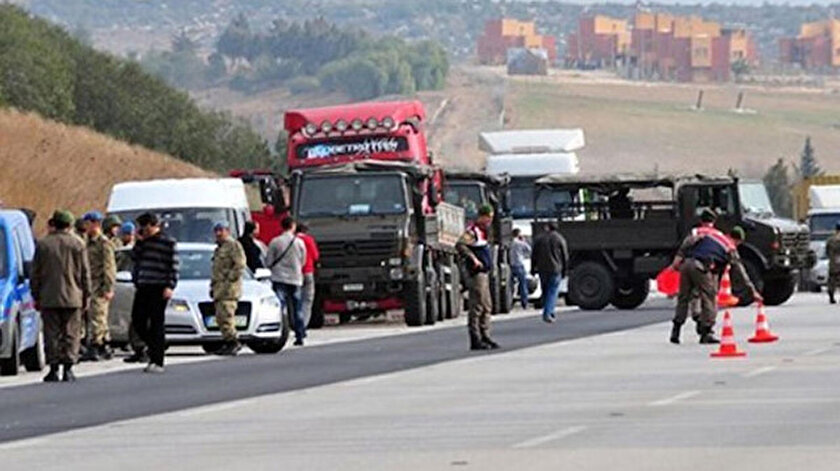 FETÖ'cü hainler tarafından durdurulan MİT TIR'ları