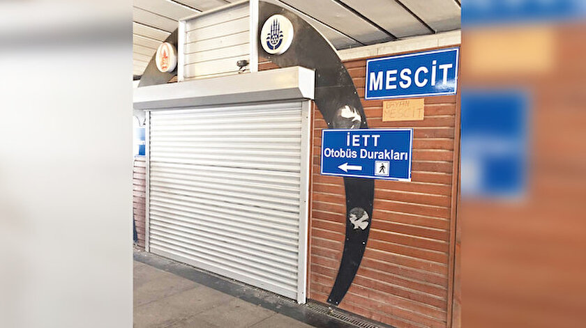 Mescidi kapattı