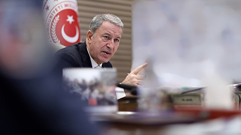Bakan Akar, başkanlığında değerlendirme toplantısı yapıldı.