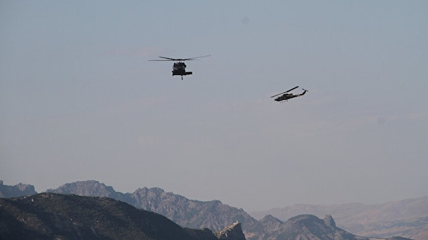 Tunceli'de, güvenlik güçlerince hava destekli operasyon düzenlendi.