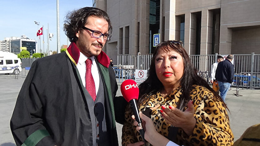İstanbul Adalet Sarayı'na avukatı Aydın Egemen ile gelen Serpil Alkan, konuştu.