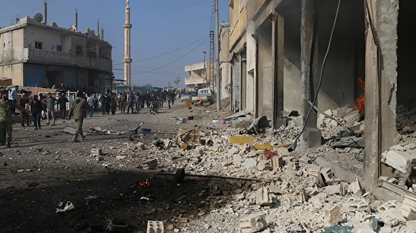 YPG'li teröristlerden temizlenen Tel Abyad'a yönelik bombalı araçla saldırı düzenlendi.