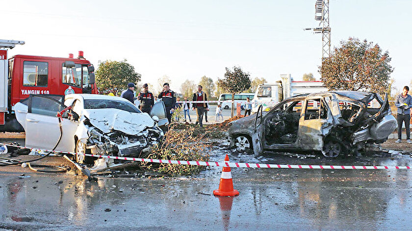 Kaza yeri görüntüsü