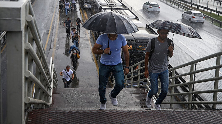 Meteorolojiden bazı illere yağış uyarısı yapıldı.
