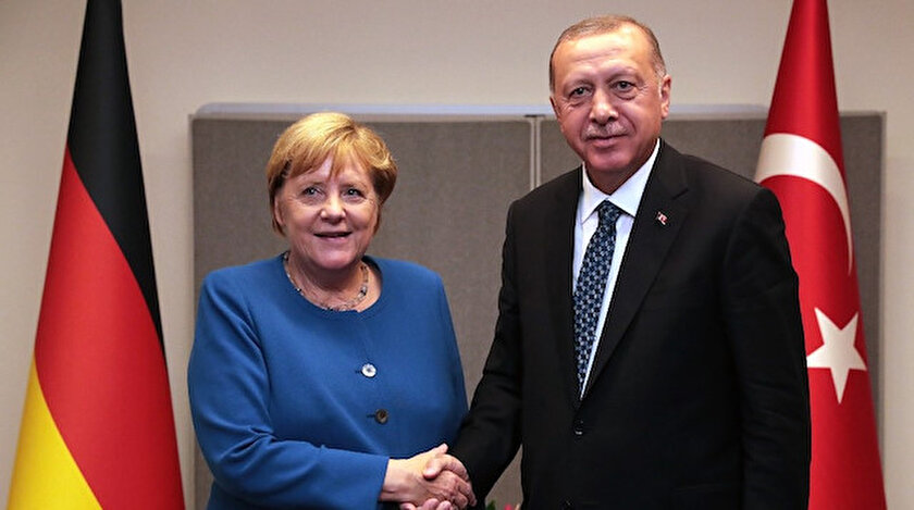 Cumhurbaşkanı Erdoğan ve Almanya Başbakanı Merkel