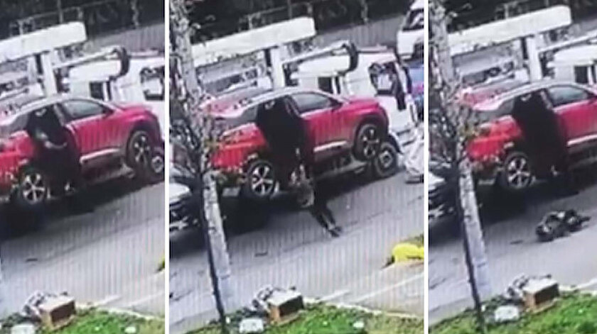 Düşme anı kameralar tarafından saniye saniye görüntülendi.