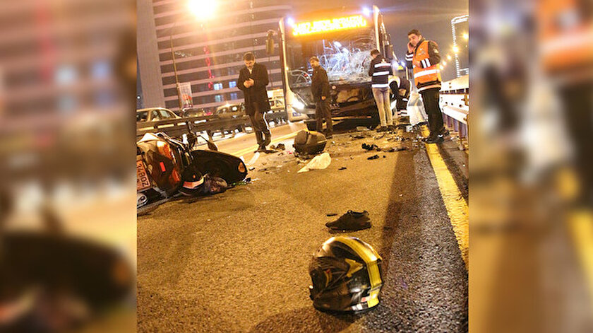 Kazada motosiklet sürücüsü hayatını kaybetti.