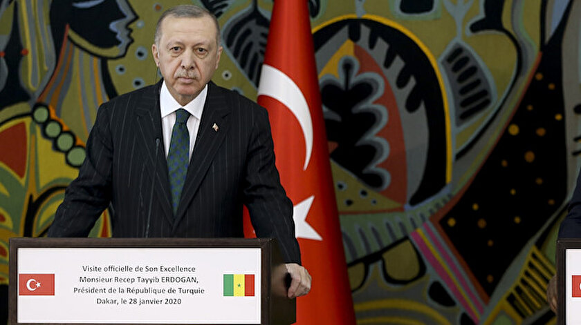 Cumhurbaşkanı Recep Tayyip Erdoğan.