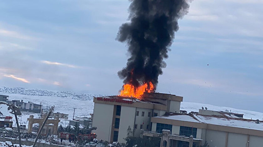 İdil Devlet Hastanesi'nde yangın