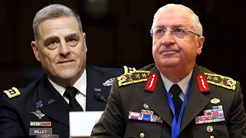 Genelkurmay Başkanı Orgeneral Yaşar Güler ve ABD Genelkurmay Başkanı Orgeneral Mark Milley