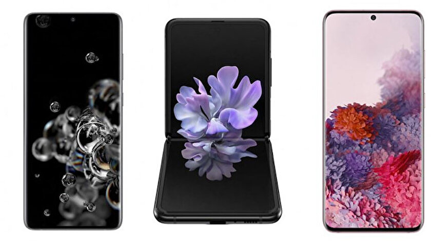 Samsung'un yeni telefonları.