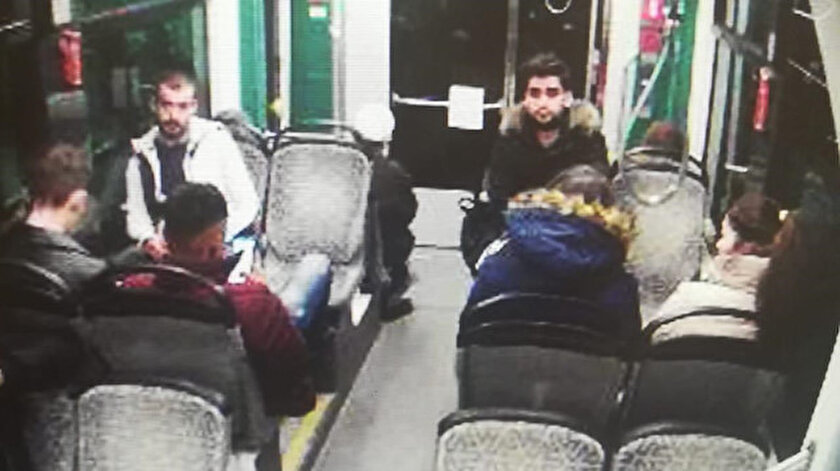 Kadir Şeker'in cinayetten hemen önce, bindiği tramvaydaki görüntüsü.