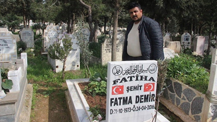 sivil sehidin mezar tasini caldilar