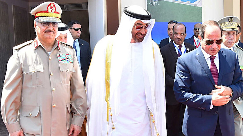 Sisi, Hafter ve Zayed.