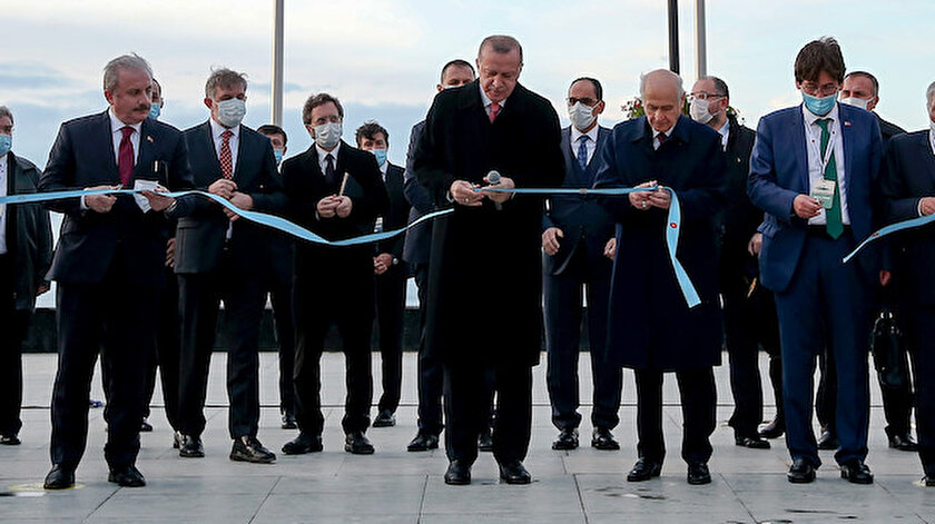 Açılışı Cumhurbaşkanı Erdoğan, MHP lideri Bahçeli ve pek çok isim birlikte yaptı.