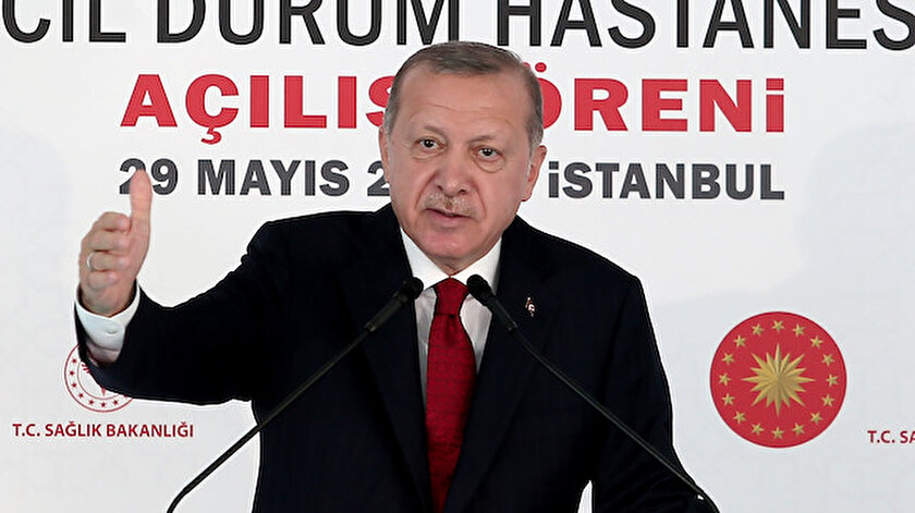 Cumhurbaşkanı Erdoğan Sancaktepe'de salgın hastanesini açtı.