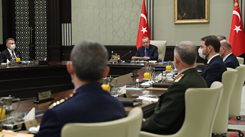 Toplantı, Cumhurbaşkanı Erdoğan başkanlığında yapılıyor.