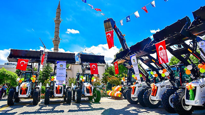 106 iş makinası ve araç Malatya’ya hayırlı olsun.
