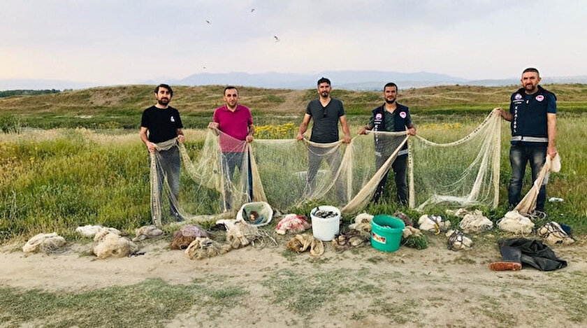 Kaçak avcılara 18 bin 600 lira para cezası