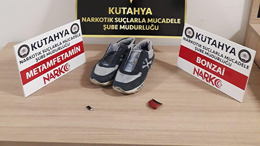 Kargoyla gelen ayakkabıdan uyuşturucu çıktı