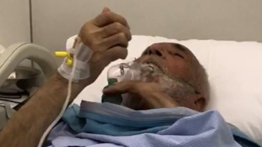 Mehmet Coşkun, ameliyat sonrası uyanırken narkozun etkisinde abdest almaya başladı.