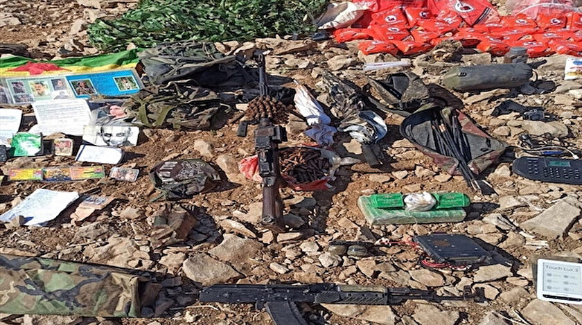 PKK'ya ait çok sayıda mühimmat ele geçirildi.