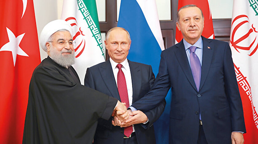 Ruhani - Vladimir Putin - Recep Tayyip Erdoğan
