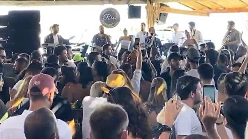 Sosyal medyaya düşen söz konusu görüntü.
