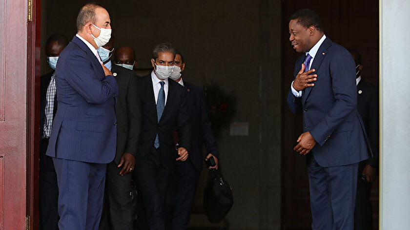 Dışişleri Bakanı Mevlüt Çavuşoğlu ve Togo Devlet Başkanı Faure Gnassingbe