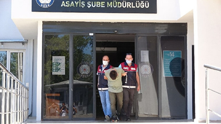 Vinç tutarak konteyneri çalan hırsız polis ekipleri yakaladı. 