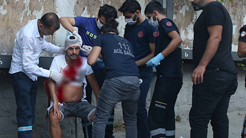 Volkan Hacısüleymanoğlu'na sağlık ekipleri müdahalede bulundu.