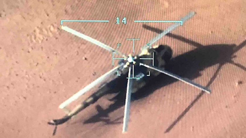 Libya ordusu Sirte yakınlarında Hafter milislerine ait helikopteri ele geçirdi
