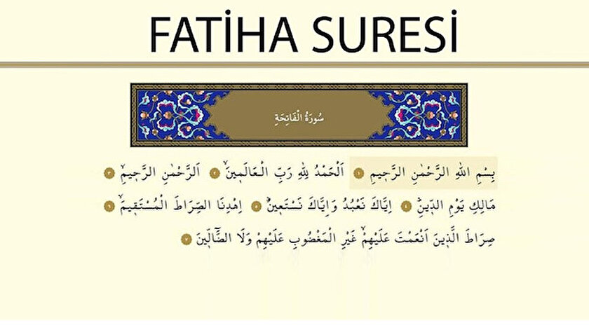 Fatiha Suresi Okunusu Ve Turkce Anlami Fatiha Suresi Tefsiri Fazileti Diyanet Meali