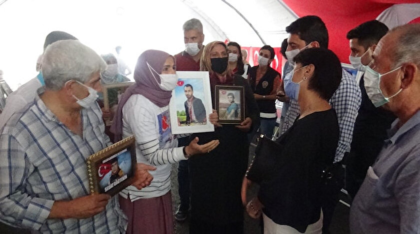 HDP'yi ziyaret eden CHP'lilere evlat nöbeti tutan ailelerden tepki.