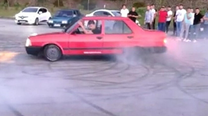 Trabzonlu driftçi sosyal medyadan canlı yayın yapınca yakayı ele verdi.