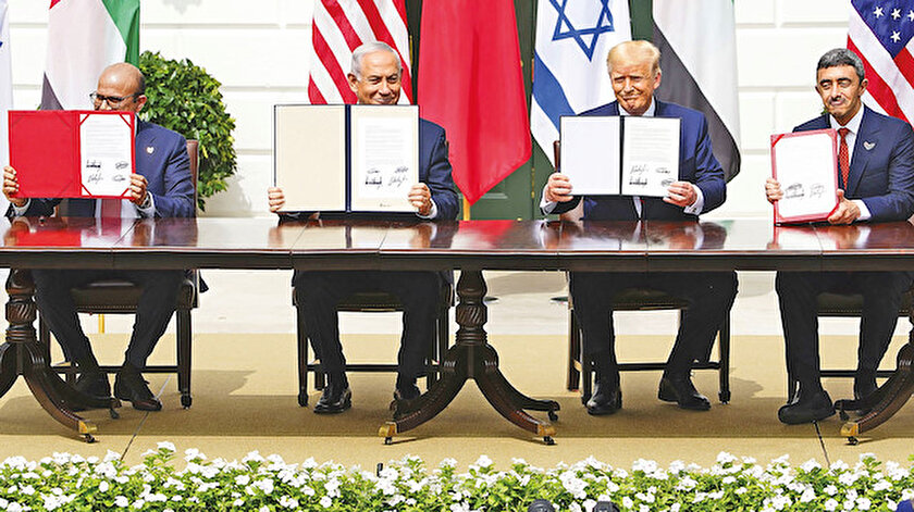 İsrail, BAE ve Bahreyn, Beyaz Saray'da imzayı attı.