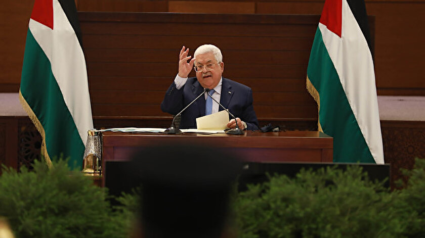 Filistin Devlet Başkanı Mahmud Abbas.