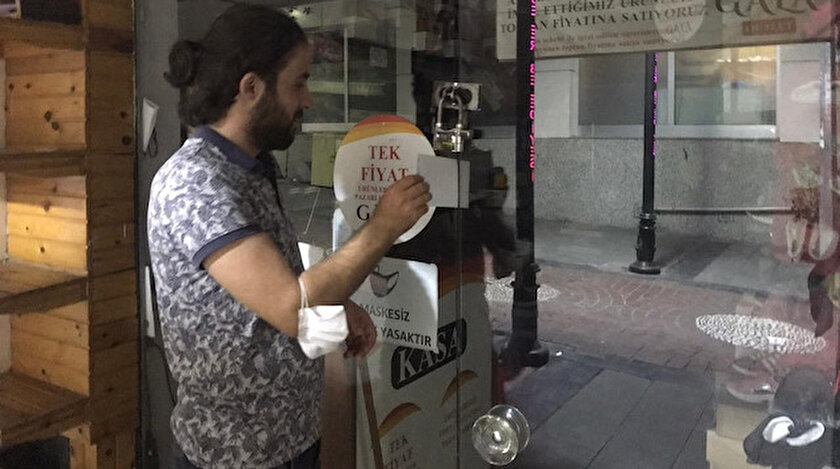 Kapı kapı gezdiler esnafa siftah parası bıraktılar.