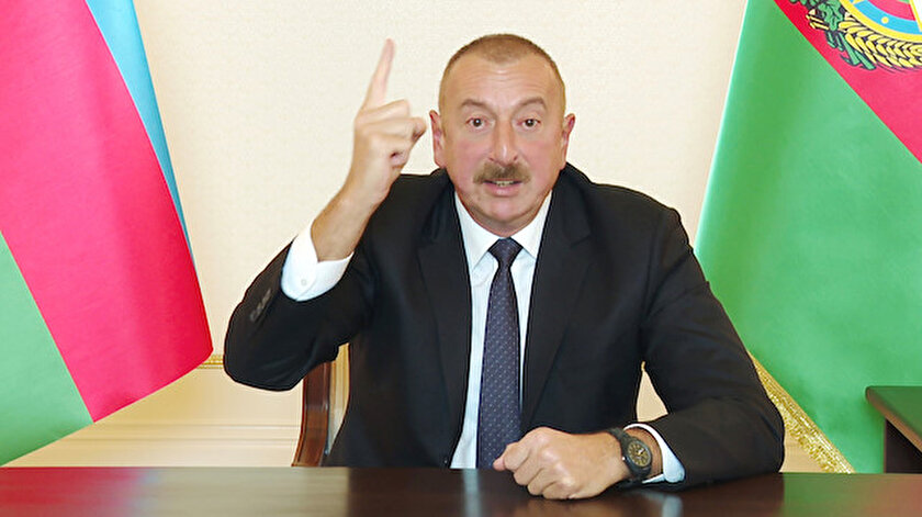 Azerbaycan Cumhurbaşkanı İlham Aliyevden son dakika açıklaması