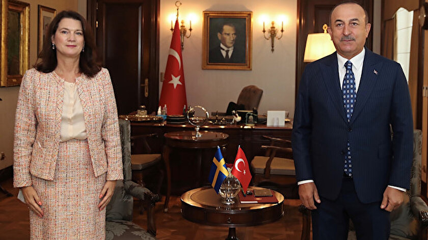 Dışişleri Bakanı Mevlüt Çavuşoğlu ve İsveçli mevkidaşı Ann Linde.