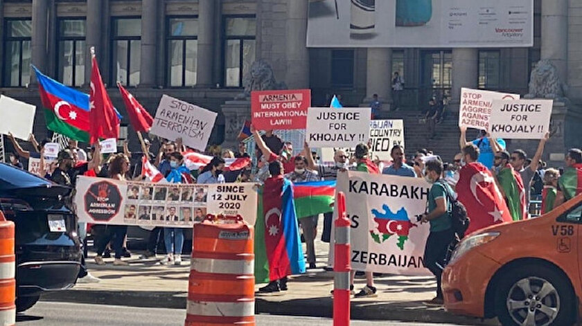 Kanada’da Ermenilerden alçak saldırı: Azerbaycanlılar ve Türklere ait araçlara saldırdılar