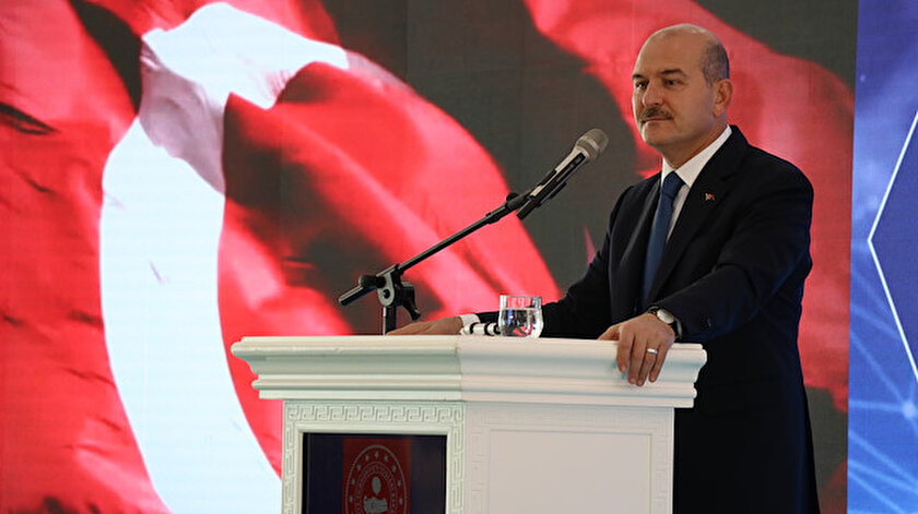 İçişleri Bakanı Soylu, Suriye Görev Gücü Değerlendirme Çalıştayı'nda konuştu.