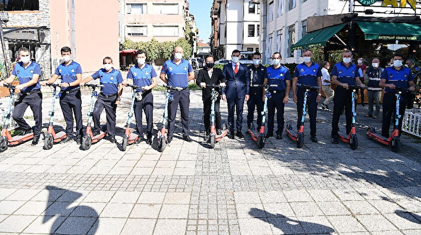 Istanbul Da Goreve Basladilar Scooter Li Zabita Timi
