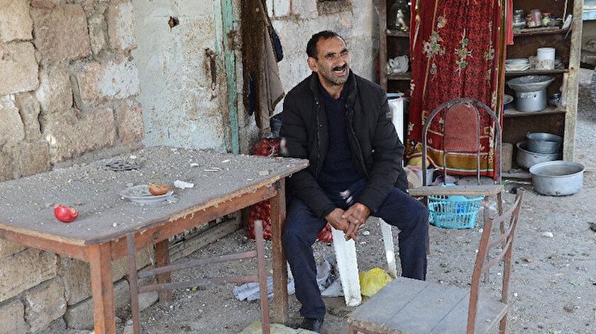 Hasankaya köyü sakini Efgan Hasanov.