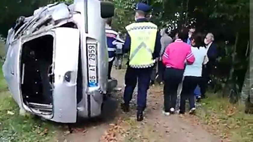 Kazada, takla atıp devrilen otomobilden savrulan Ayşe Aktaş hayatını kaybetti.