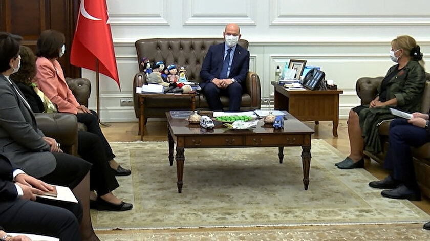 İçişleri Bakanı Soylu'nun kabulü.