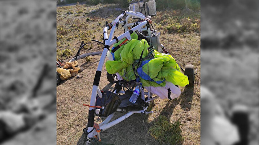 PKK'lı teröristler Münbiç'ten Amanos Dağlarına paramotor aracıyla geldi.